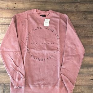 COTTON ON crewneck “NeverMind the chaos” sweatshirt Burgundy, Medium